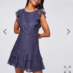 Lace fit & flare cocktail dress